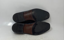 Load image into Gallery viewer, Van Heusen Mens Black Leather Slip-On Almond Toe Loafer Shoes Size 12