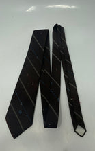 Load image into Gallery viewer, Christian Dior Mens Brown Striped Adjustable Formal Designer Tie