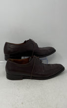 Load image into Gallery viewer, A. Testoni Mens Brown Leather Lace-Up Formal Oxford Dress Shoes Size 11