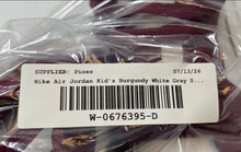 Load image into Gallery viewer, Nike Kids Air Jordan 1 Low 553560-615 Burgundy White Gray Sneakers Shoes Sz 4.5Y