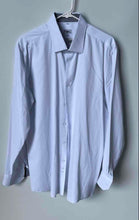 Load image into Gallery viewer, TMG Italy Mens White Collared Long Sleeve Dress Shirt Size 17.5