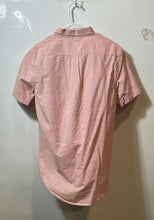 Load image into Gallery viewer, US Polo Assn. Mens Light Pink Striped Cotton Short Sleeve Button-Up Shirt Size S