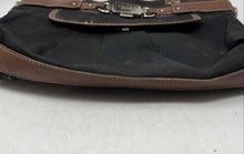 Load image into Gallery viewer, Chaps Womens Black Brown Inner Pocket Double Handles Clip Lock Shoulder Handbag