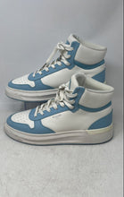 Load image into Gallery viewer, Mallet Mens Hoxton White Blue Lace-Up High Top Sneakers Shoes Size 9