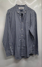 Load image into Gallery viewer, Vineyard Vines Mens Blue White Plaid Long-Sleeve Classic Fit Button-Up Shirt L