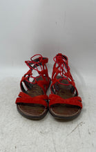 Load image into Gallery viewer, Sam Edelman Womens Gemma Orange Leather Open Toe Gladiator Sandals Size 6M