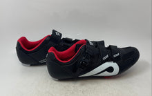Load image into Gallery viewer, Peloton Mens Altos White Red Black Leather Hook And Loop Cycling Shoes Size 47