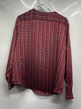 Load image into Gallery viewer, Vince Camuto Womens Multicolor Printed Long Sleeve Draped Blouse Top Size L