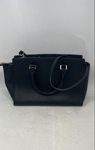 Load image into Gallery viewer, Michael Kors Womens Selma Black Saffiano Leather Convertible Satchel Bag