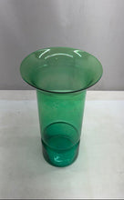 Load image into Gallery viewer, Green Glass Collectible Home Decorative Cylindrical Wide-Flared Top Big Vase