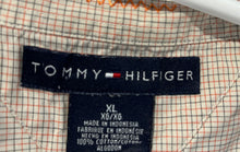 Load image into Gallery viewer, Tommy Hilfiger Mens Beige Check Cotton Short Sleeve Button-Up Shirt Size XL