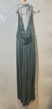 Load image into Gallery viewer, Zara Womens Green Sleeveless V-Neck Back Tie Long Maxi Dress Size XS