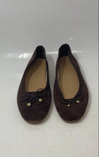 Load image into Gallery viewer, Italian Shoemakers Womens Brown Leather Slip On Round Toe Ballet Flats Size 8