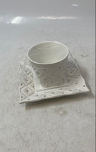 Load image into Gallery viewer, White Studded Tableware Serving Tea And Coffee Cup Saucer Set