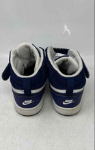 Load image into Gallery viewer, Nike Boys Court Borough Mid 2 CD7782-107 Blue White Sneakers Shoes Size 2Y