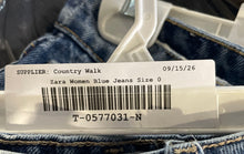 Load image into Gallery viewer, Zara Womens Blue Medium Wash Pockets Denim Stretch Skinny Leg Jeans Size 0