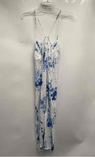 Load image into Gallery viewer, Zara Womens Multicolor Floral Front Cutout Spaghetti Strap Slip Dress Size M