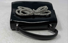 Load image into Gallery viewer, Aldo Womens Black Leather Rhinestone Bow Square Shape Top Handle Crossbody Bag