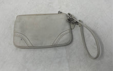 Load image into Gallery viewer, Coach Womens White Charm Detachable Strap Small Wristlet Wallet