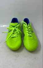 Load image into Gallery viewer, Dream Pairs Mens Neon Green Blue Slip-On Athletic Soccer Cleats Size 9.5