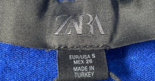 Load image into Gallery viewer, Zara Womens Blue Long Sleeve Open-Front Cardigan Sweater Size Small With Tag