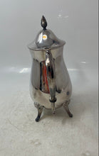 Load image into Gallery viewer, Vintage Leonard Silver-Tone Ornate Handle Footed Hinged Lid Coffee Tea Pot