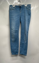 Load image into Gallery viewer, Emporio Armani Womens Blue Denim Light Wash Button Front Skinny Jeans Size 27