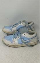 Load image into Gallery viewer, Nike Womens Air Jordan 1 Low SE DV1299-104 Blue White Sneaker Shoes Size 7.5
