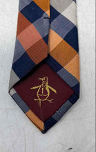 Load image into Gallery viewer, Penguin Mens Multicolor Buffalo Plaid Keeper Loop Adjustable Pointed Tie