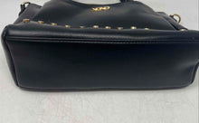Load image into Gallery viewer, Xoxo Womens Black Leather Double Handles Detachable Strap Satchel Bag