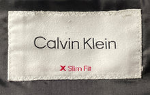 Load image into Gallery viewer, Calvin Klein Mens Black Slim Fit Notch Lapel Two-Button Blazer Jacket Size 46R