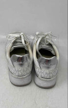 Load image into Gallery viewer, Michael Kors Womens White And Silver Low Top Lace-Up Sneakers Shoes Size 8M