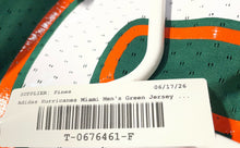 Load image into Gallery viewer, Adidas Boys Green NCAA Miami Hurricanes #15 Short Sleeve Football Jersey Size XL