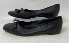 Load image into Gallery viewer, Kate Spade New York Womens Deco Bow Black Leather Slip-On Ballet Flats Size 6.5B