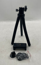 Load image into Gallery viewer, Black Adjustable Phone Camera Mount Flexible Tripod With Accessories Not Tested