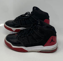 Load image into Gallery viewer, Nike Kids Air Jordan Max Aura AQ9214-006 Black Red Basketball Shoes Size 6Y