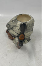 Load image into Gallery viewer, RTK Treasures Hand Painted Indian Head Feathers Tomahawk Ceramic Mug