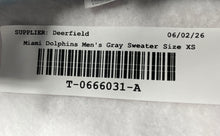 Load image into Gallery viewer, Wear By Erin Andrews Mens Gray Miami Dolphins Pullover Sweatshirt Size XS