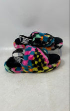Load image into Gallery viewer, UGG Girls Fluff Yeah Slide Checks 1130390K Multicolor Slingback Sandals Size 1