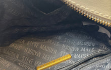 Load image into Gallery viewer, Steve Madden Womens Cream Gold Tone Detachable Strap Crossbody Bag