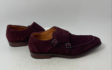 Load image into Gallery viewer, Stacy Adams Mens Burgundy Moc Toe Double Monk Strap Dress Shoes Size 9.5M