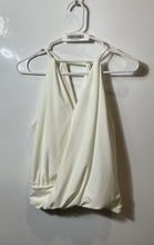 Load image into Gallery viewer, Express Womens White Sleeveless Draped Neck Pullover Blouse Top Size XS