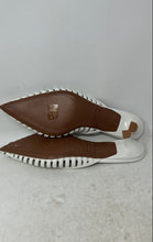 Load image into Gallery viewer, Franco Sarto Womens Marlina White Pointed Toe Slip-On Kitten Mule Heels Size 10M