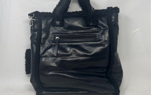 Load image into Gallery viewer, Aspen Womens Black Leather Double Handle Lined Tote Bag & Detachable Coin Wallet