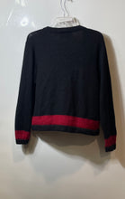 Load image into Gallery viewer, Alpaca Style By Artesanías A.T. Womens Black Red Long Sleeve Cardigan Sweater XL