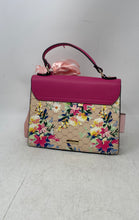 Load image into Gallery viewer, Aldo Womens Cailla Multicolor Floral Printed Faux Leather Scarf Top Handle Purse