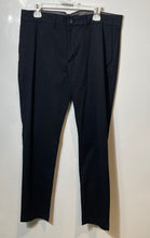 Load image into Gallery viewer, Express Mens Black Flat Front Hyper Stretch Skinny Leg Chino Pants Size 36X32