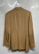 Load image into Gallery viewer, Liz Claiborne Womens Brown Long Sleeve Notch Lapel One-Button Blazer Size 10
