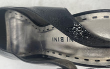 Load image into Gallery viewer, Gianni Bini Womens Black Leather Peep Toe Platform Slingback Sandals Size 7M
