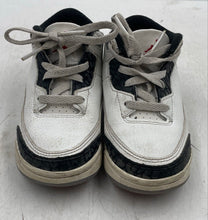 Load image into Gallery viewer, Authentic Nike Kids Air Jordan 3 Retro White Gray Sneaker Shoes Size 8C Worn